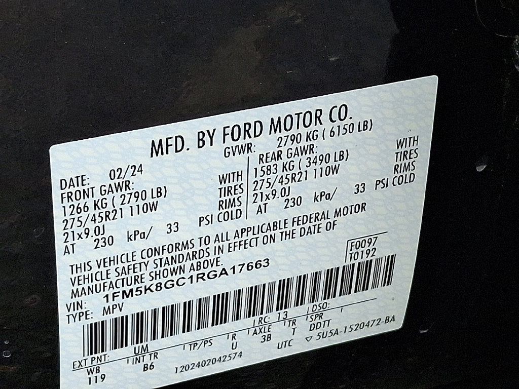 Used 2024 Ford Explorer ST w/ Equipment Group 401A AWD/4WD image 29