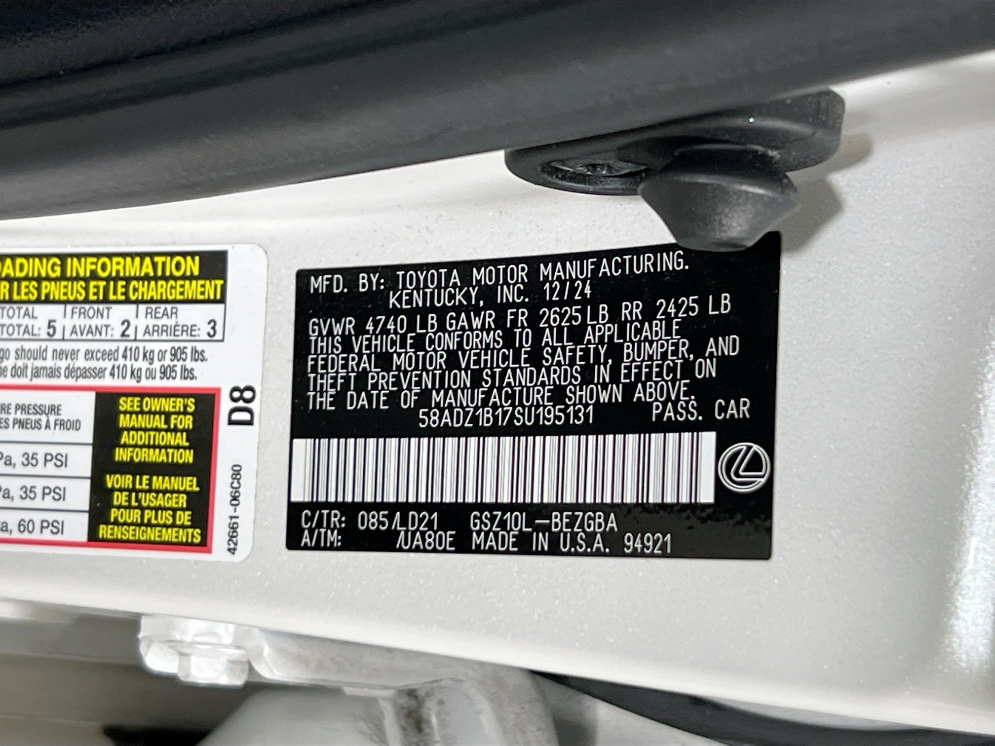 Used 2025 Lexus ES 350 w/ Premium Package FWD image 31