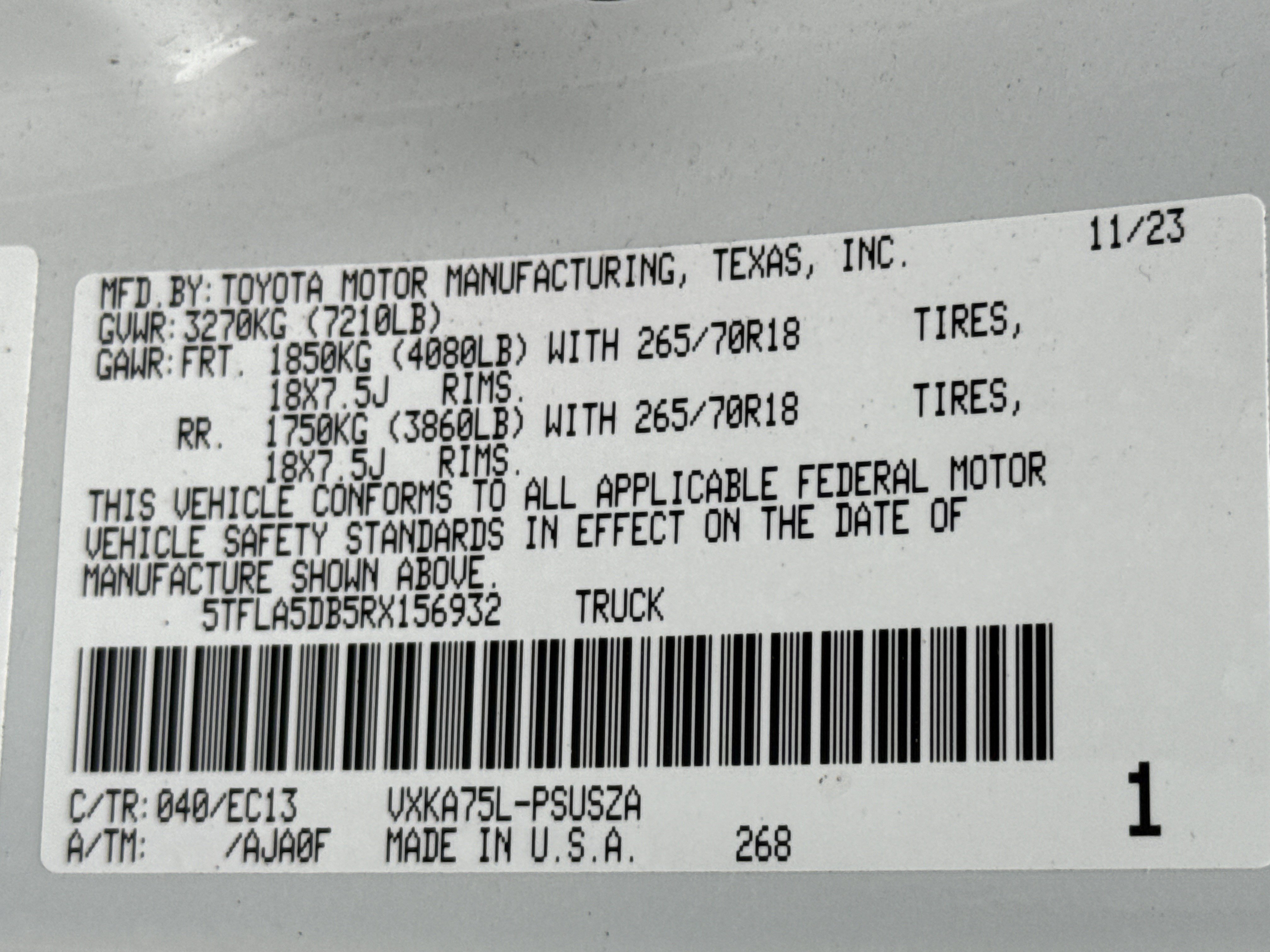 Used 2024 Toyota Tundra SR5 w/ SR5 Premium Package AWD/4WD image 33