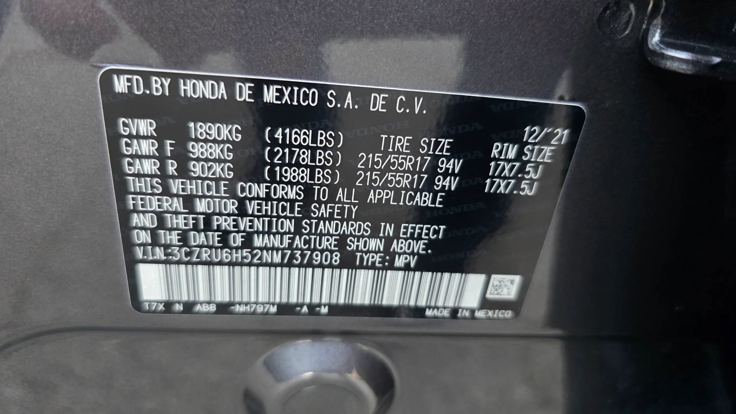 Used 2022 Honda HR-V EX image 27