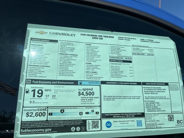 New 2026 Chevrolet Colorado Trail Boss image 33