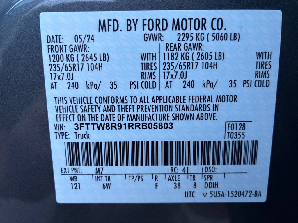 Used 2024 Ford Maverick Tremor w/ Tremor Off-Road Package AWD/4WD image 33