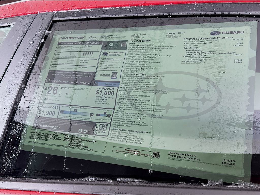 New 2026 Subaru Crosstrek 2.5i Wilderness image 12