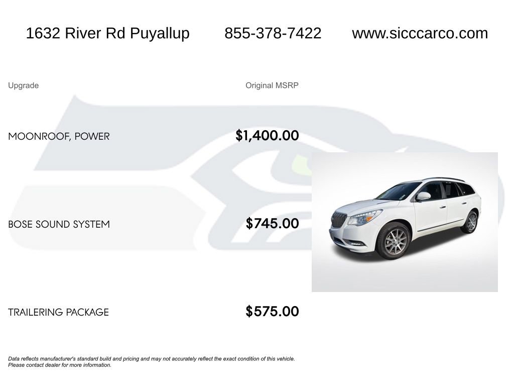 Used 2017 Buick Enclave Leather w/ Trailering Package AWD/4WD image 5