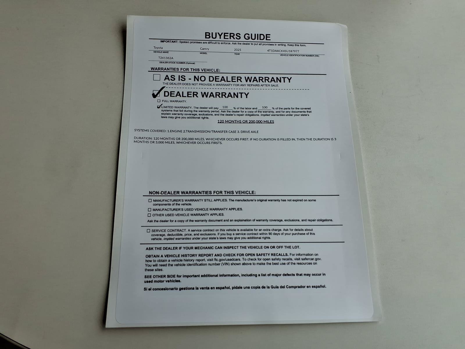 Certified 2025 Toyota Camry XLE FWD image 32