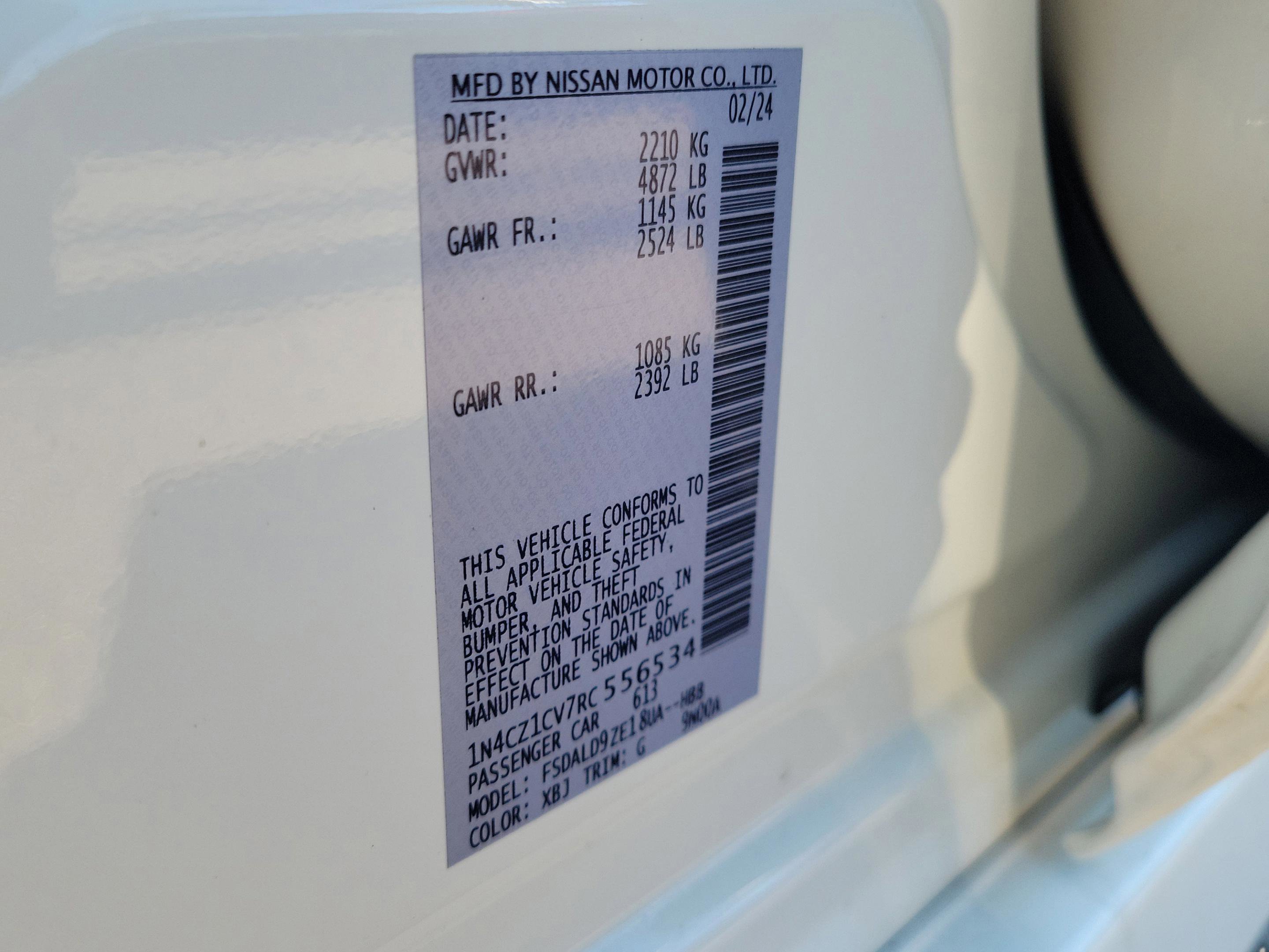 Certified 2024 Nissan Leaf SV Plus image 32