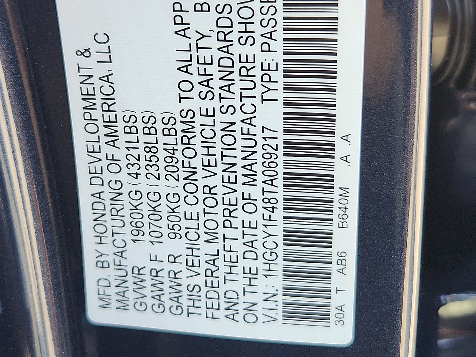 New 2026 Honda Accord SE image 18
