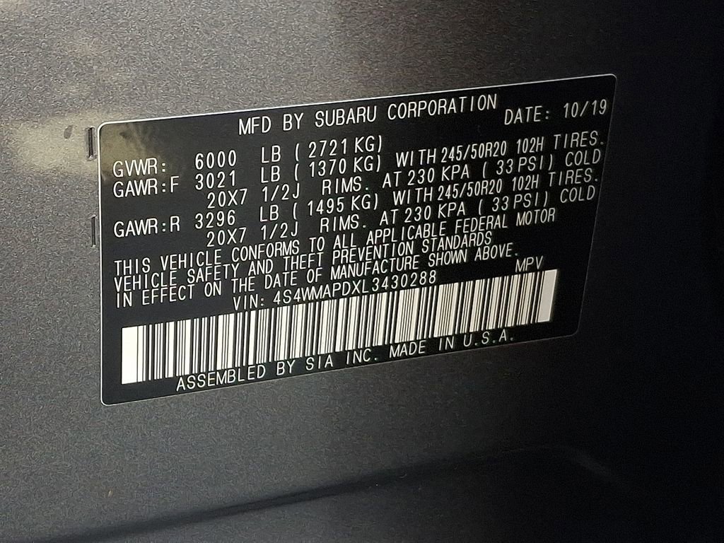 Used 2020 Subaru Ascent Limited w/ Technology Package image 28