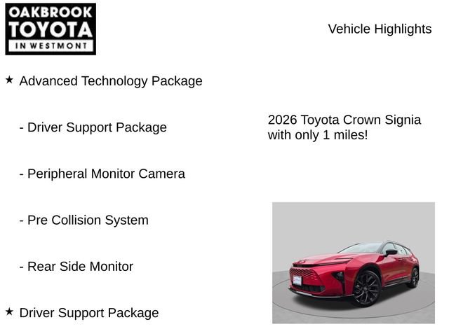 New 2026 Toyota Crown Signia AWD/4WD image 7
