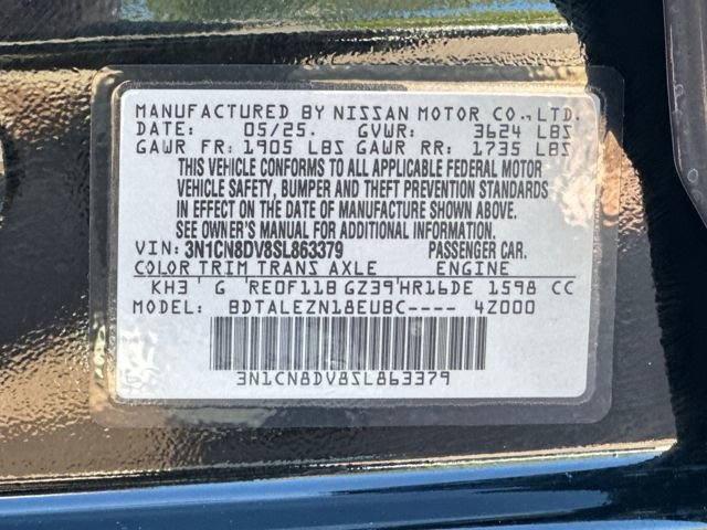 Used 2025 Nissan Versa S w/ S Plus Package FWD image 30