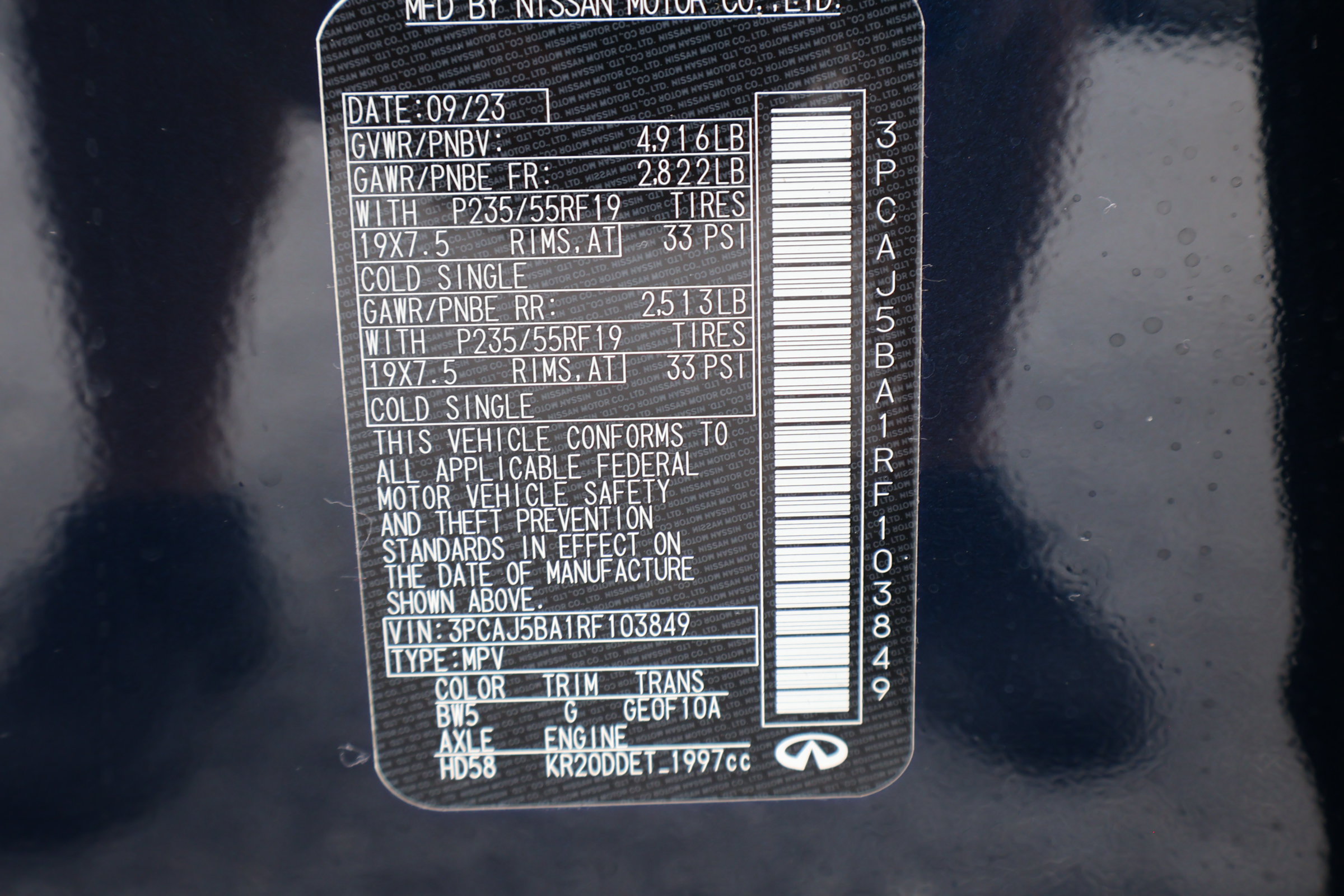 Certified 2024 INFINITI QX50 Luxe FWD image 31