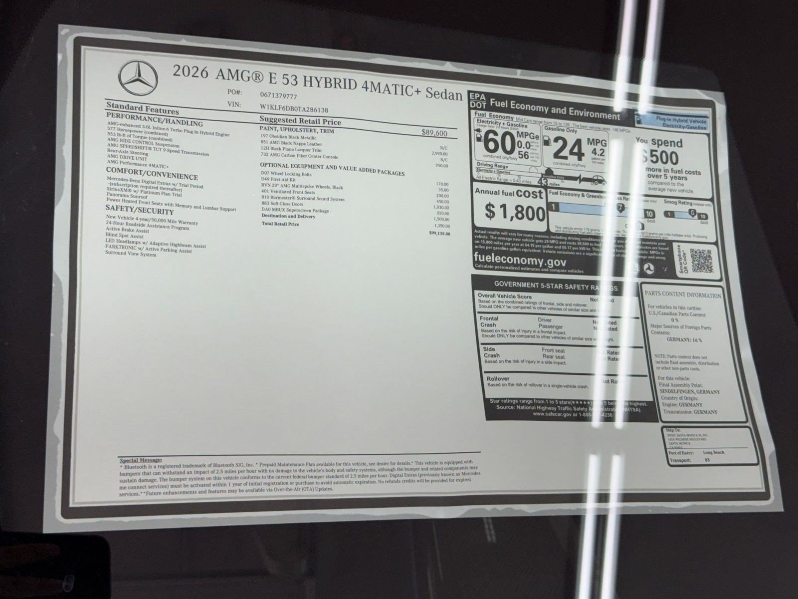 New 2026 Mercedes-Benz E 53 AMG e 4MATIC Sedan image 33