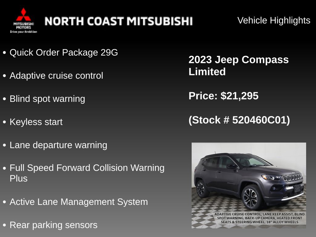 Used 2023 Jeep Compass Limited AWD/4WD image 2