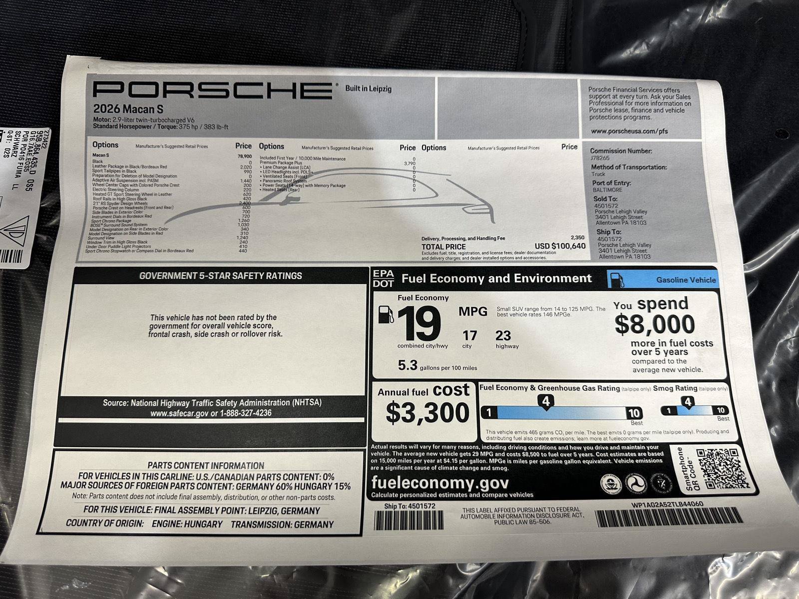 New 2026 Porsche Macan S AWD/4WD image 46