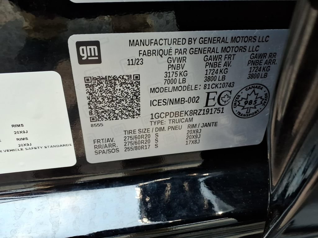 Certified 2024 Chevrolet Silverado 1500 Custom AWD/4WD image 29