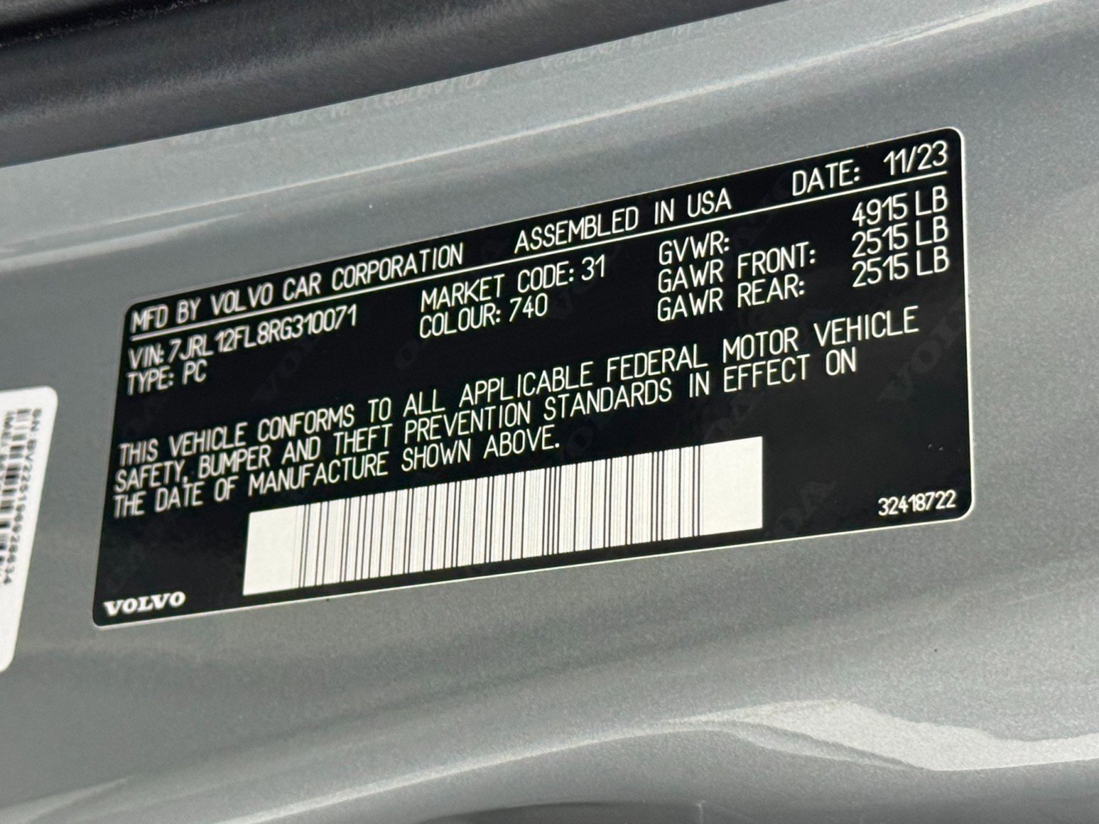 Used 2024 Volvo S60 B5 Plus w/ Protection Package Premier image 45