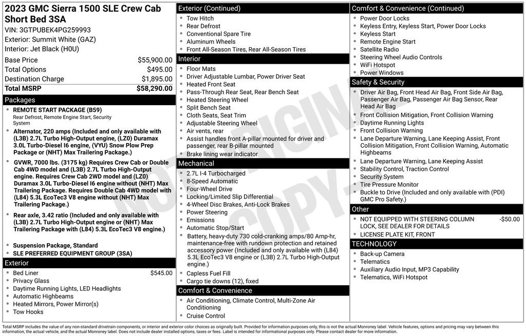 Used 2023 GMC Sierra 1500 SLE image 6