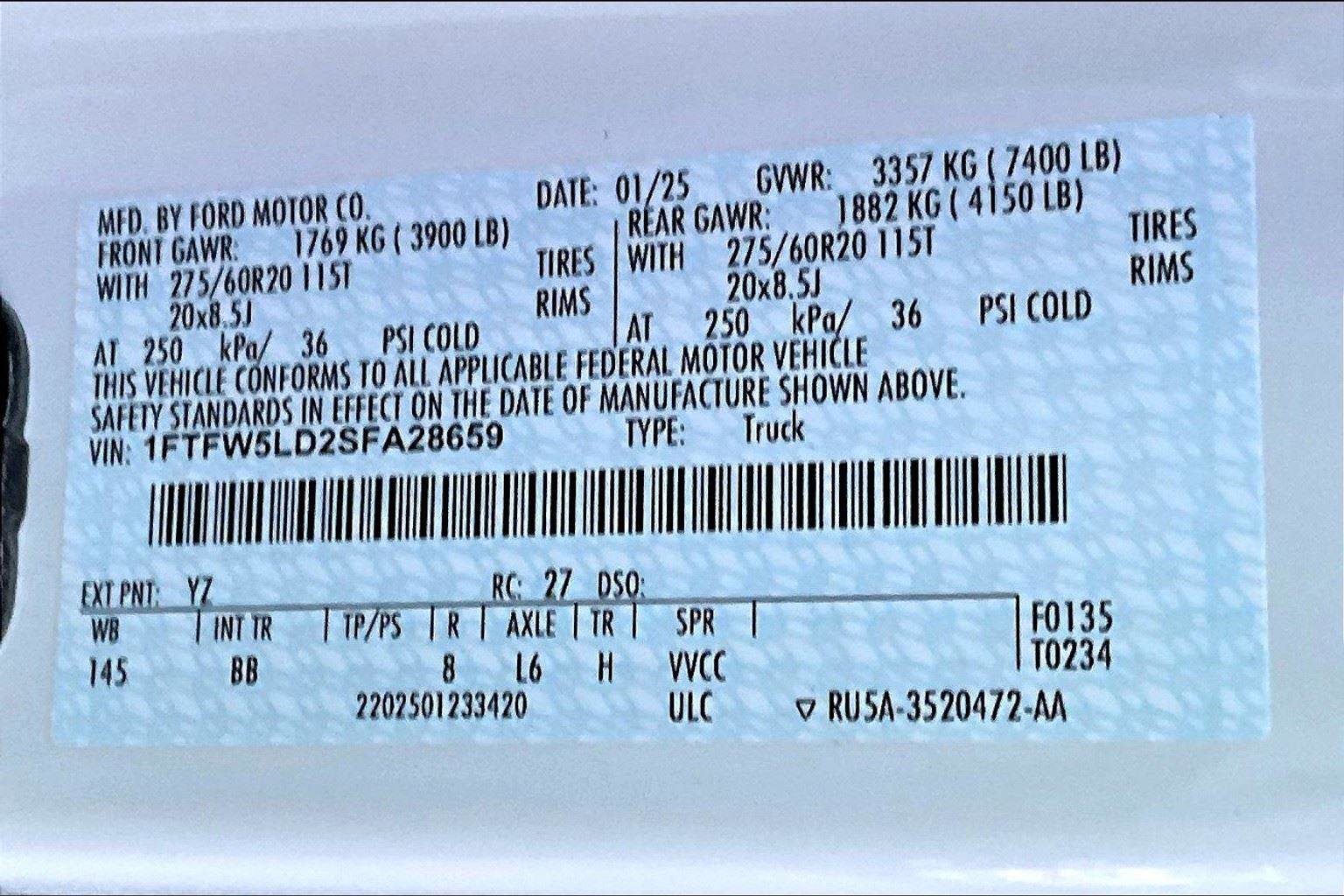 New 2025 Ford F150 Lariat w/ Equipment Group 502A High image 13