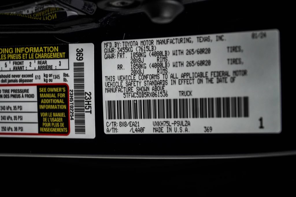 Used 2024 Toyota Tundra Limited AWD/4WD image 49