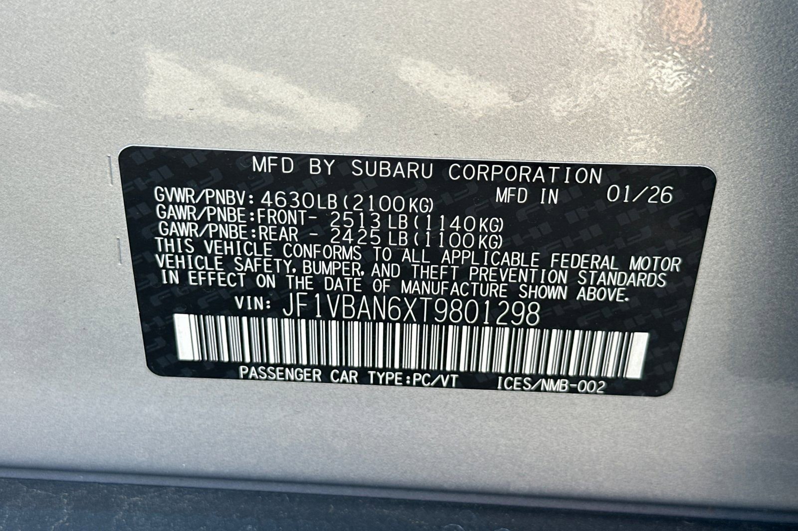 New 2026 Subaru WRX Limited image 27