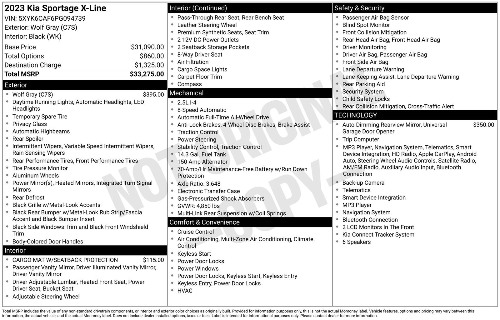 Certified 2023 Kia Sportage X-Line AWD/4WD image 17