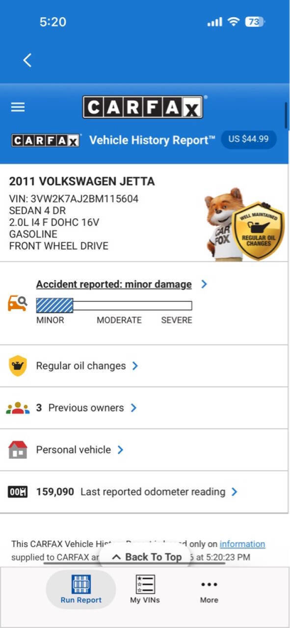Used 2011 Volkswagen Jetta Base 4dr Sedan 6A image 32