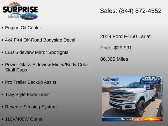 Used 2019 Ford F150 Lariat w/ Equipment Group 501A Mid AWD/4WD image 18