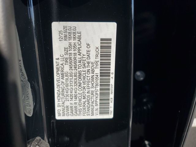 New 2026 Honda Ridgeline RTL image 42