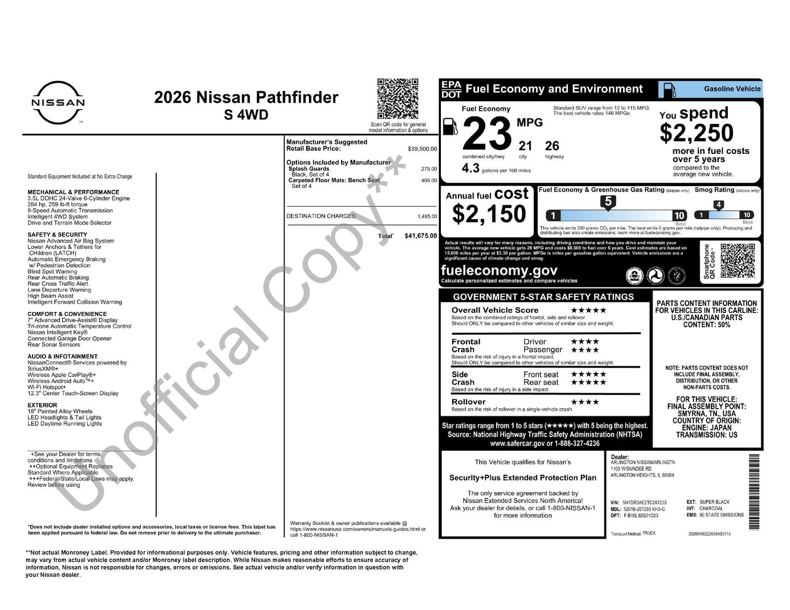 New 2026 Nissan Pathfinder S image 41