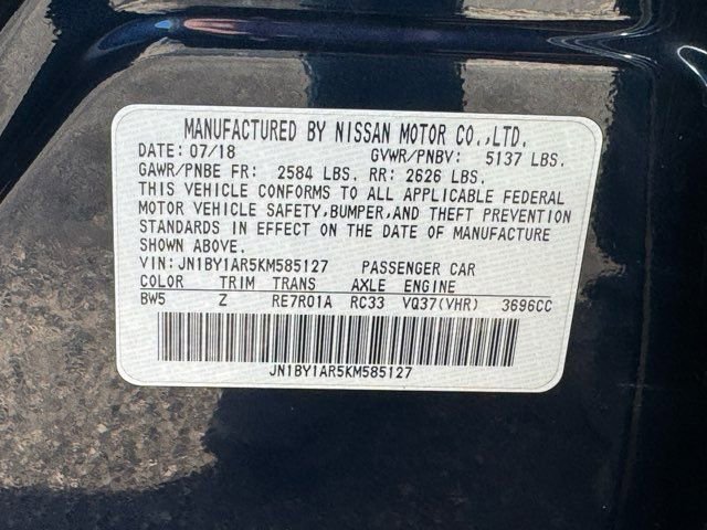 Used 2019 INFINITI Q70 Luxe w/ Sport Package image 11