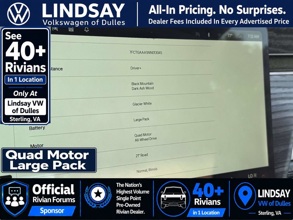 Used 2022 Rivian R1T Adventure AWD/4WD image 21