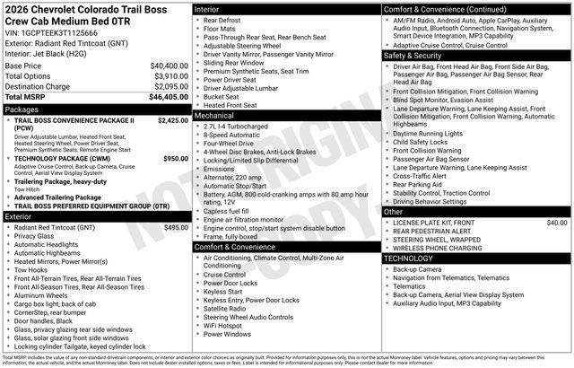 New 2026 Chevrolet Colorado Trail Boss image 42