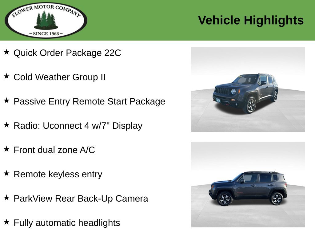 Used 2019 Jeep Renegade Trailhawk w/ Cold Weather Group II AWD/4WD image 5