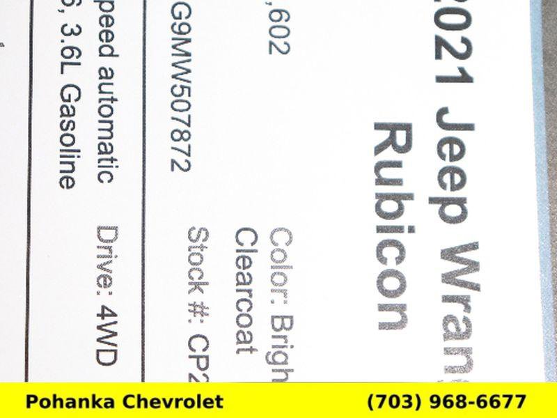 Used 2021 Jeep Wrangler Rubicon w/ LED Lighting Group image 28