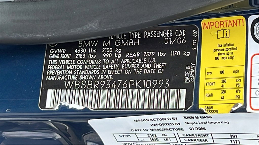 Used 2006 BMW M3 Convertible image 12
