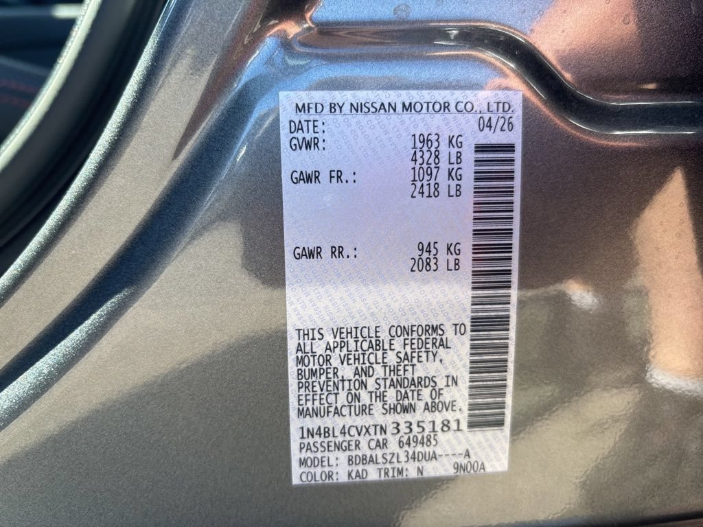 New 2026 Nissan Altima 2.5 SR FWD image 10