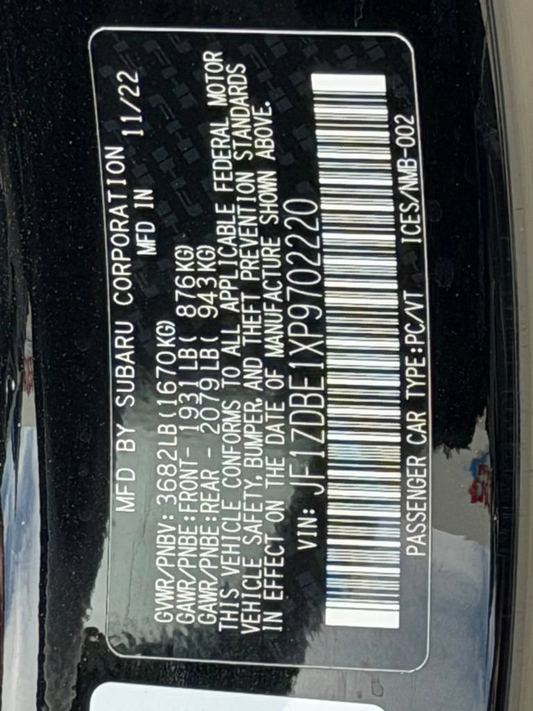 Used 2023 Subaru BRZ Limited RWD image 35