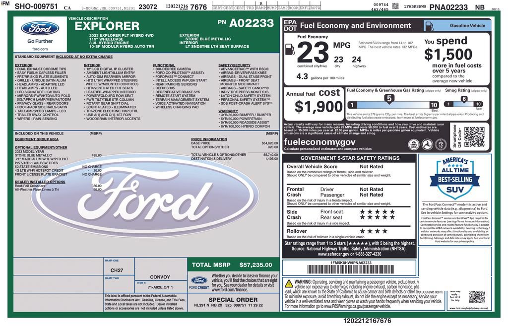 Certified 2023 Ford Explorer Platinum AWD/4WD image 3