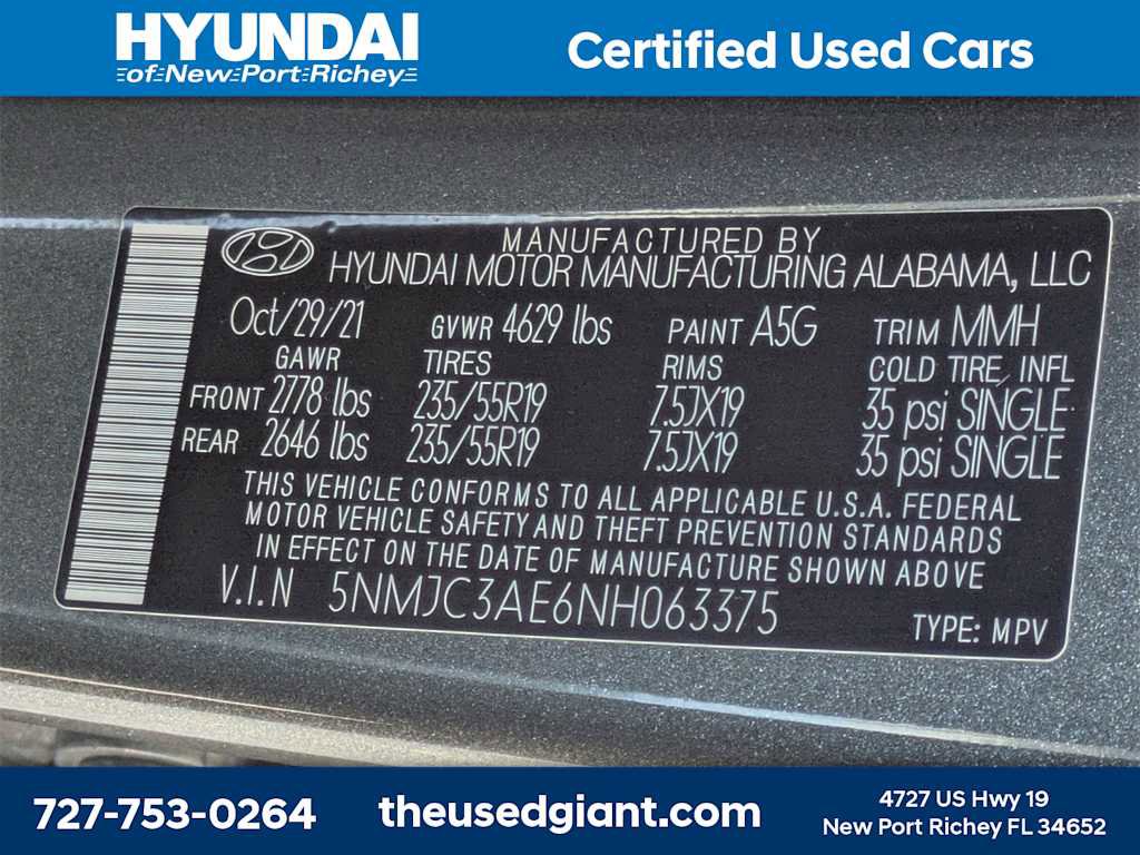 Certified 2022 Hyundai Tucson SEL w/ Convenience + Premium Package image 39