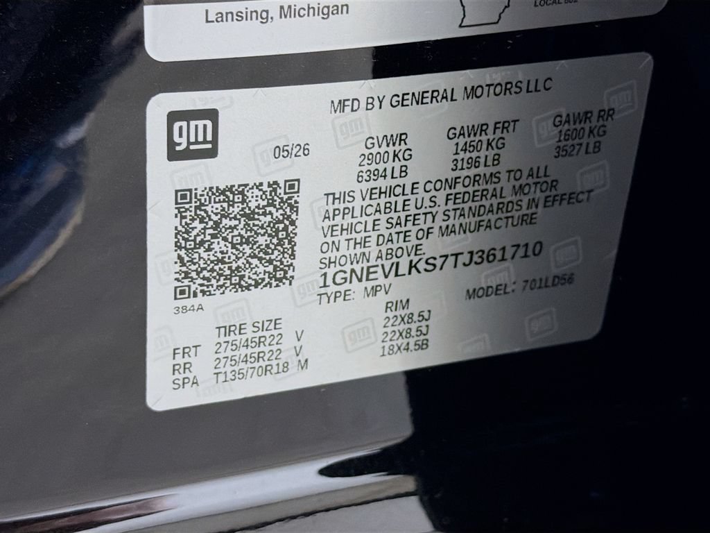 New 2026 Chevrolet Traverse RS w/ LPO, Floor Liner Package AWD/4WD image 29