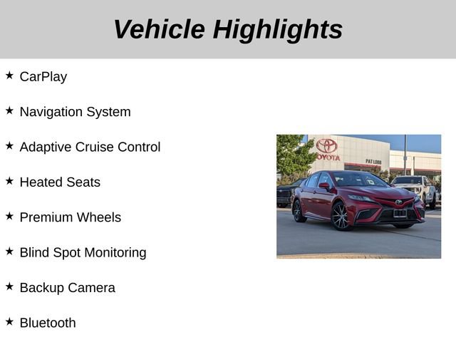 Used 2024 Toyota Camry SE w/ Convenience Package FWD image 5