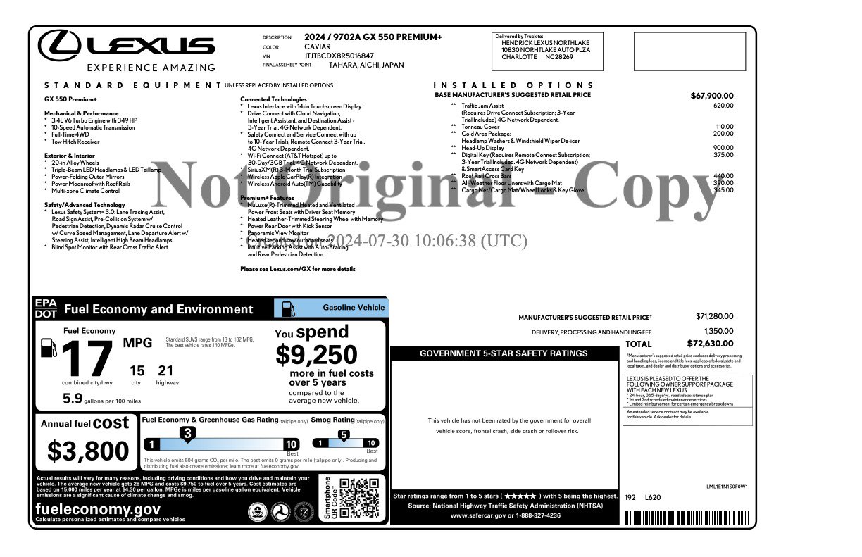 Used 2024 Lexus GX 550 image 75