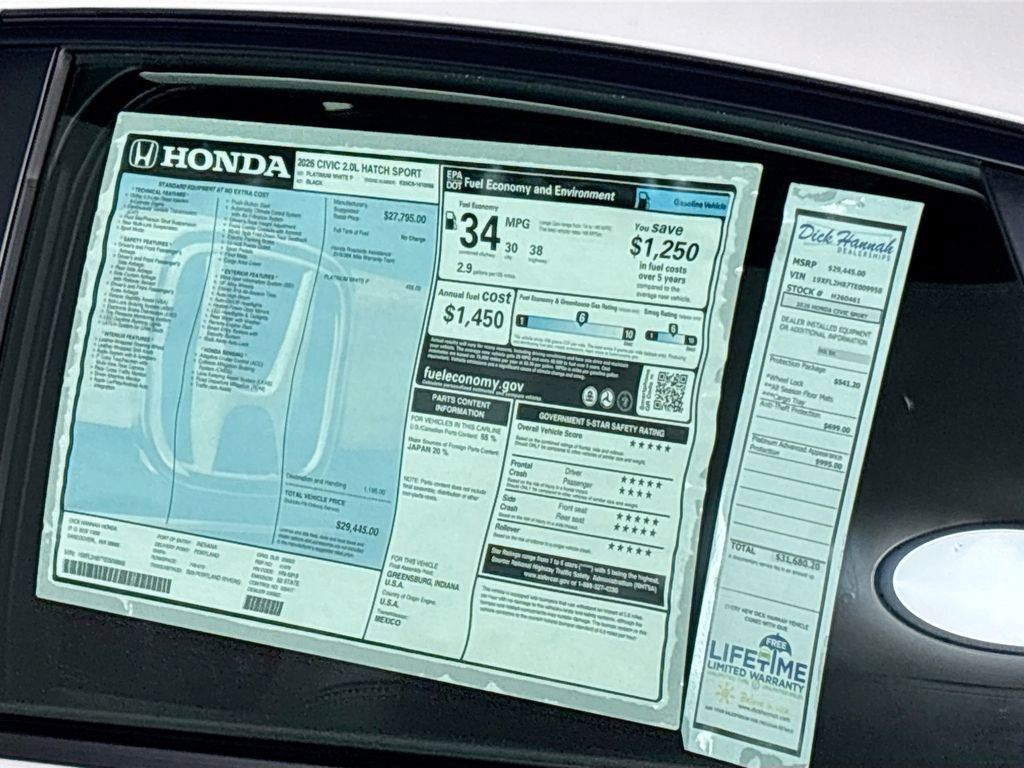 New 2026 Honda Civic Sport image 23