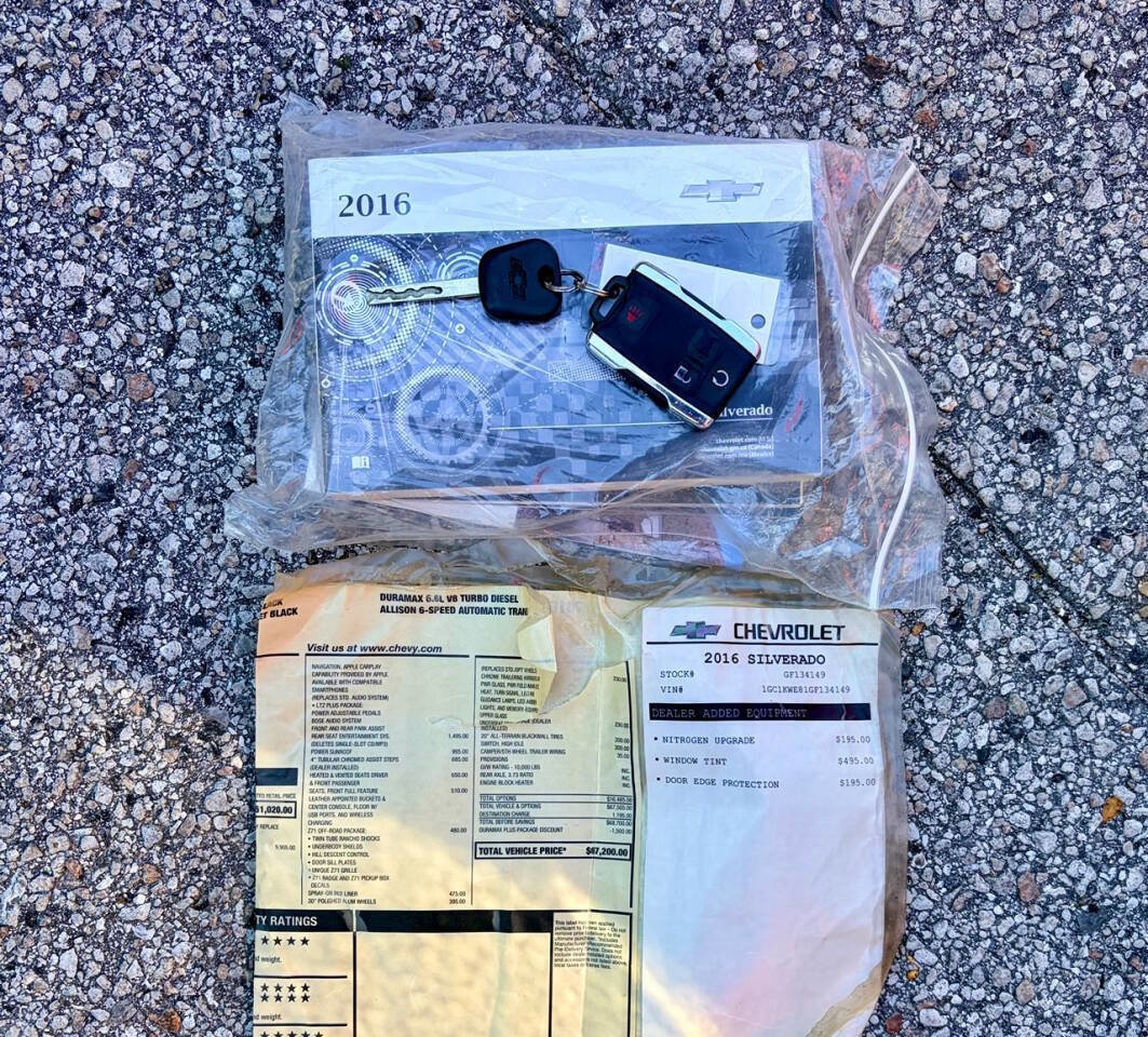 Used 2016 Chevrolet Silverado 2500 LTZ w/ Duramax Plus Package image 34