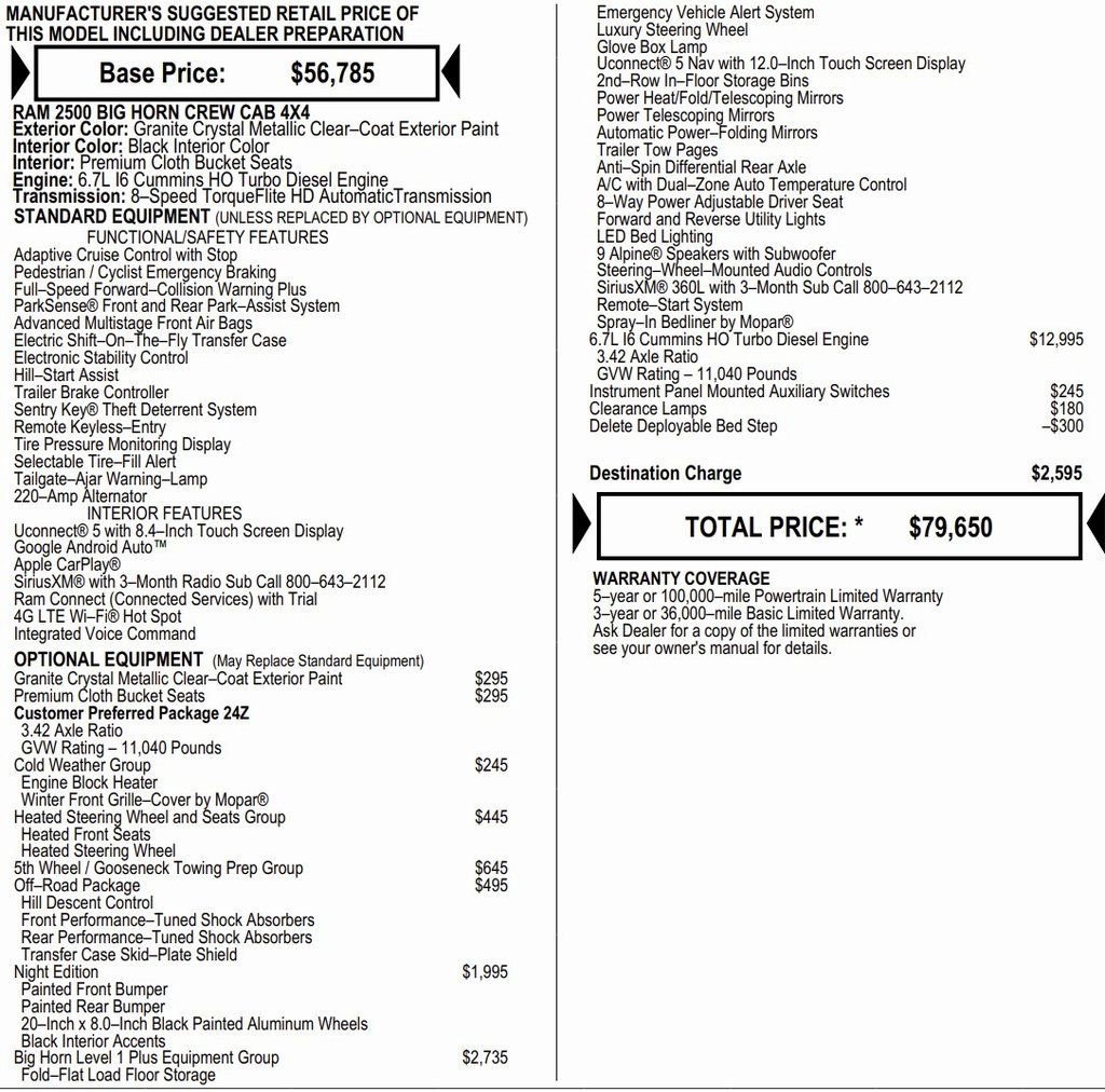 New 2026 RAM 2500 Big Horn image 2