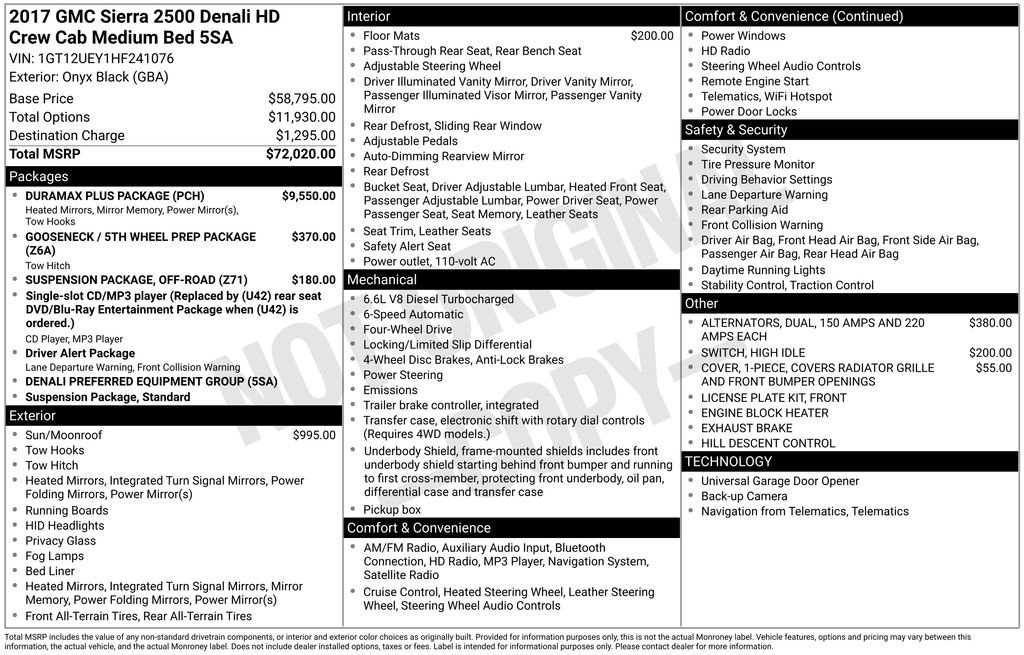 Used 2017 GMC Sierra 2500 Denali w/ Duramax Plus Package image 46