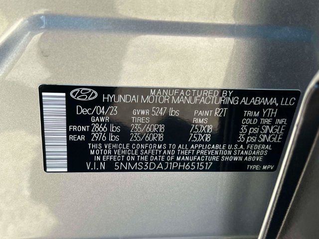 Certified 2023 Hyundai Santa Fe SEL w/ Premium Package AWD/4WD image 34
