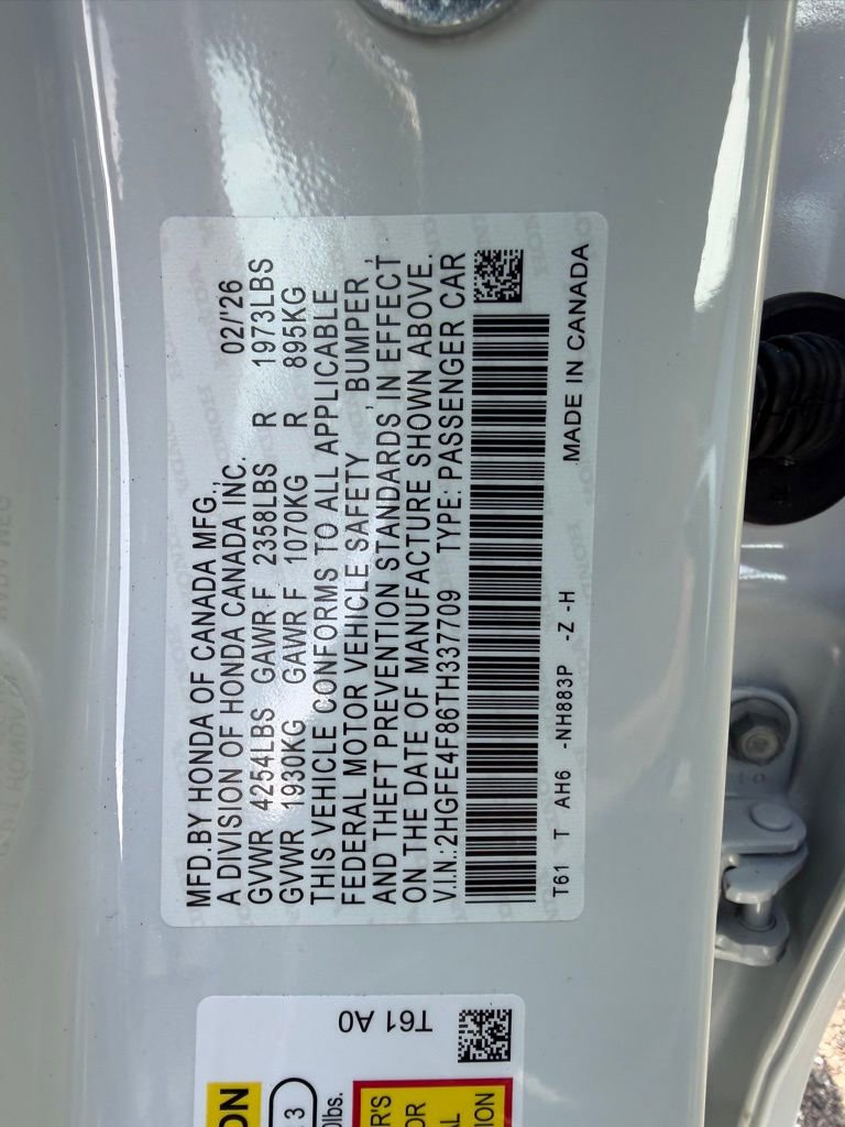 New 2026 Honda Civic Sport image 25