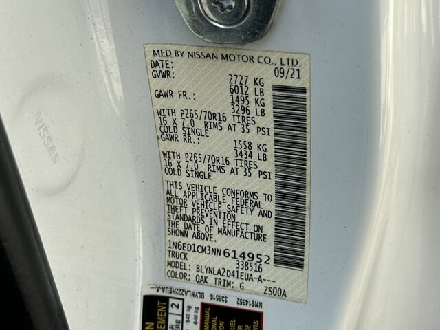 Used 2022 Nissan Frontier S w/ Technology Package AWD/4WD image 33