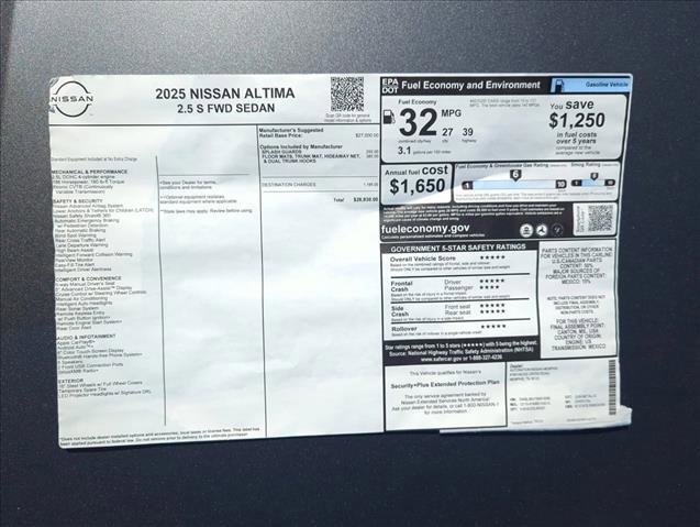 New 2025 Nissan Altima 2.5 S image 22